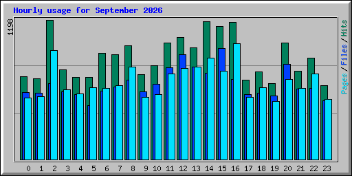 Hourly usage for September 2026